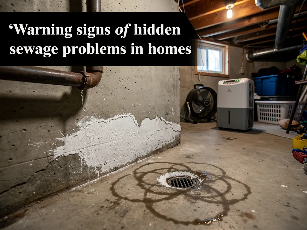 Warning signs of hidden sewage problems in homes